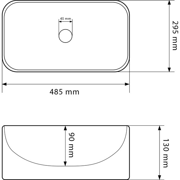 Раковина VBI Aliano White VBI-012602 (48x29 см), фото , изображение 5