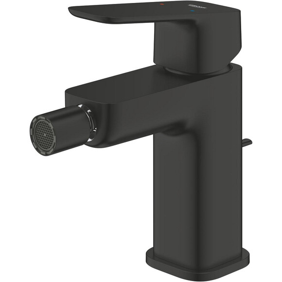 Смеситель для биде Grohe Cubeo S-Size 1018102430 (черный матовый, с донным клапаном), Цвет производителя: черный матовый, фото 4