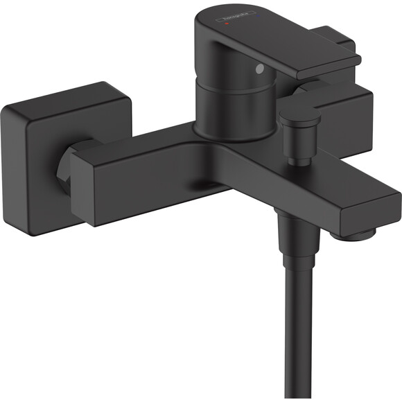Комплект смесителей для ванной комнаты Hansgrohe Vernis Shape Black Matt 71561222 (71561670+71450670+26423670, черный матовый), фото 3