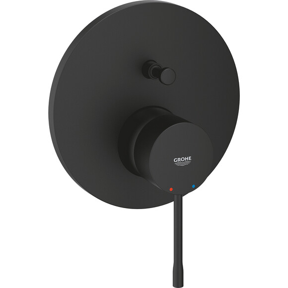 Зовнішня частина змішувача для ванни Grohe Essence 24167KF1 (чорний фантомний), Колір виробника: фантомний чорний матовий, фото 