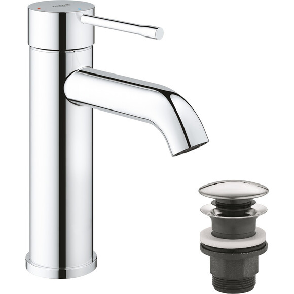 Смеситель для раковины Grohe Essence ColdStart S-Size 24179001 (с донным клапаном), фото 