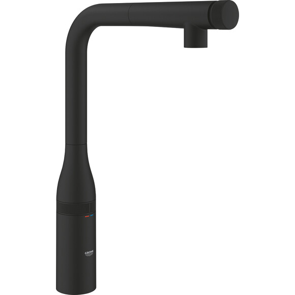 Смеситель для кухни Grohe Essence SmartControl 31928KF0 (фантомный черный, с выдвижной лейкой), фото 
