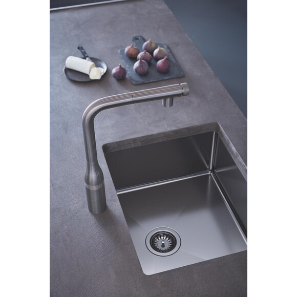 Смеситель для кухни Grohe Accent SmartControl 30444AL0 (темный графит матовый, с выдвижной лейкой), Цвет производителя: темный графит матовый, фото 2