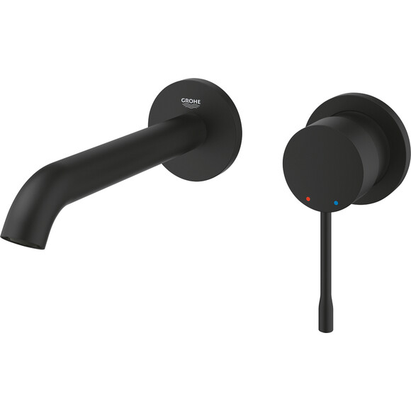 Внешняя часть смесителя скрытого монтажа для умывальника Grohe Essence New M-Size 29192KF1 (фантомный черный), Цвет производителя: фантомный черный матовый, фото 3