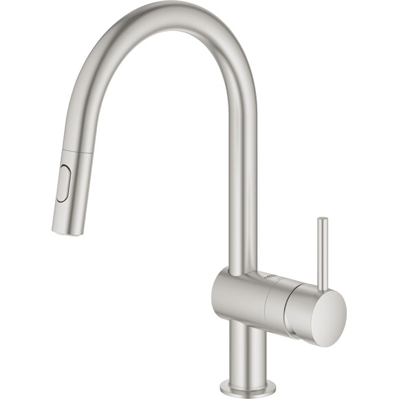 Смеситель для кухни Grohe Vento 30438DC0 (суперсталь, с выдвижной лейкой), Цвет производителя: суперсталь, фото 2
