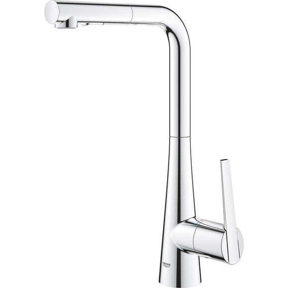 Змішувач для кухні Grohe Scala 30441000 (хром, з висувною лійкою), Колір виробника: хром, фото , изображение 5