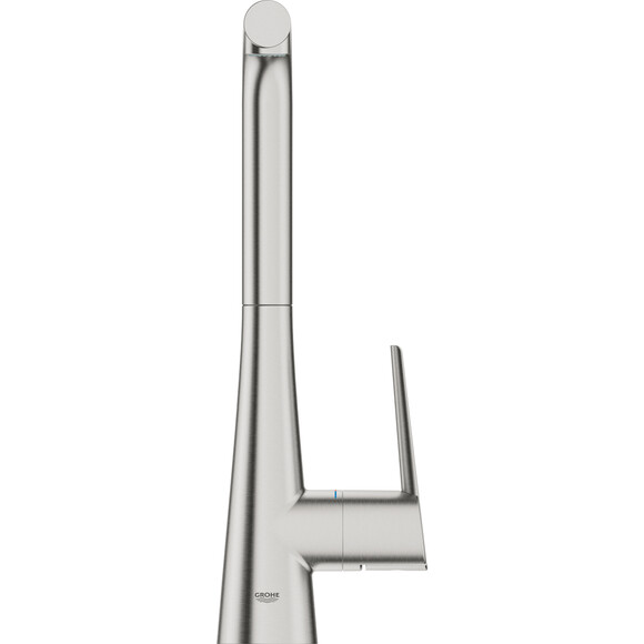 Змішувач для кухні Grohe Scala 30441DC0 (суперсталь, з висувною лійкою), Колір виробника: суперсталь, фото , изображение 2