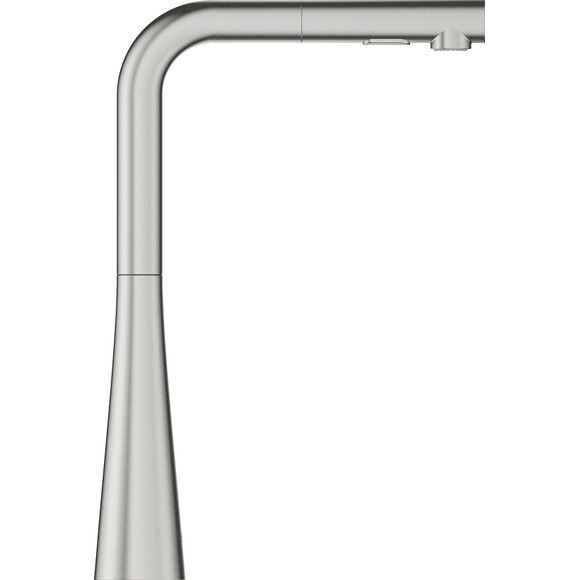 Змішувач для кухні Grohe Scala 30441DC0 (суперсталь, з висувною лійкою), Колір виробника: суперсталь, фото , изображение 3