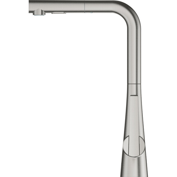 Змішувач для кухні Grohe Scala 30441DC0 (суперсталь, з висувною лійкою), Колір виробника: суперсталь, фото , изображение 4