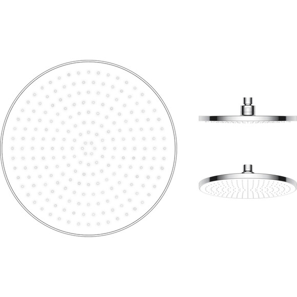 Верхній душ Imprese LSR-230BR Chrome f02600101AJ, Колір виробника: білий, фото 