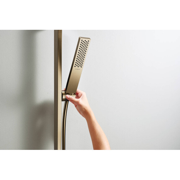 Лейка для душа Hansgrohe Pulsify E Ecosmart Brushed Bronze 24320140 (брашированная бронза, однорежимная), Цвет производителя: брашированная бронза, фото 4