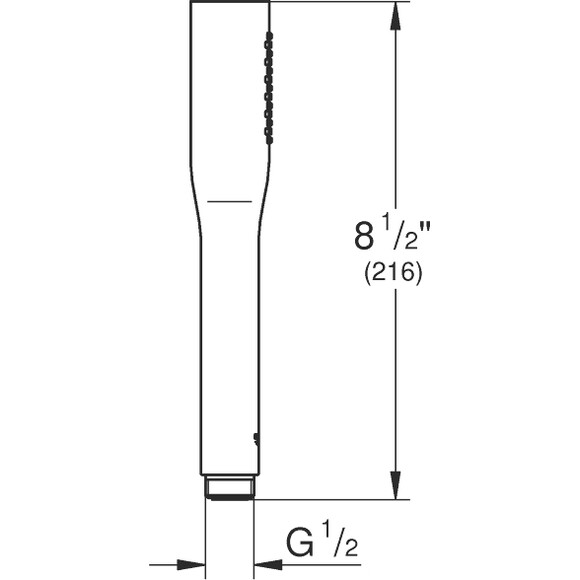 Лейка для душа Grohe Euphoria Cosmopolitan Stick 22126KF0 (фантомный черный, однорежимная), фото 6