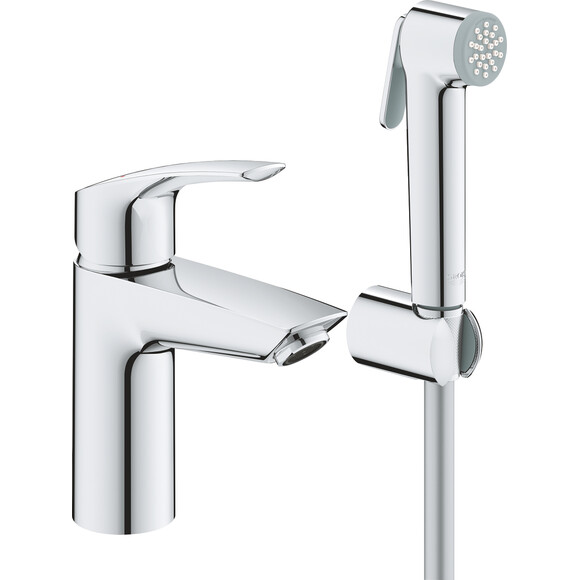 Смеситель для умывальника Grohe Eurosmart New S-Size 23124003 (с гигиеническим душем), фото 