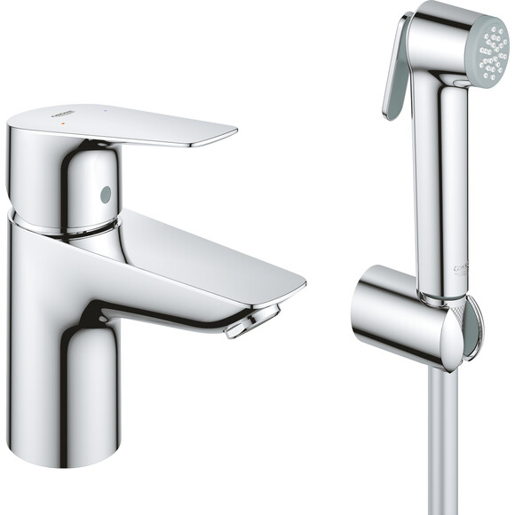 Смеситель для умывальника Grohe BauEdge New S-Size 23757001 (с гигиеническим душем), фото 