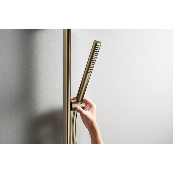 Лейка для душа Hansgrohe Pulsify S Ecosmart+ Brushed Bronze 24126140 (брашированная бронза, однорежимная), Цвет производителя: брашированная бронза, фото 7