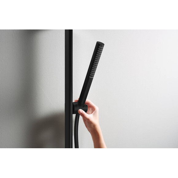 Лейка для душа Hansgrohe Pulsify S Ecosmart+ Black Matt 24126670 (черная матовая, однорежимная), Цвет производителя: черный матовый, фото 4