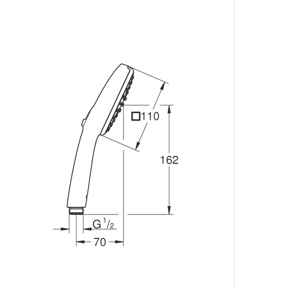 Лійка для душу Grohe Tempesta 110 Cube 26902003 (дворежимна), фото , изображение 10