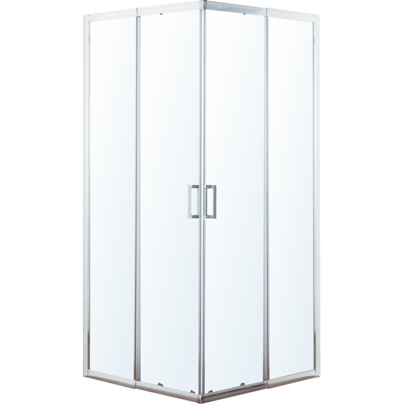 Душевая кабина Eger VI`Z new CC Chrome 599-066СС/1 (95x95 см, стекло прозрачное, профиль хром), Доступные размеры: 95 x 95, Цвет производителя: хром, фото 