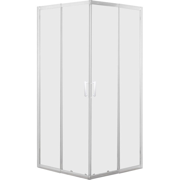 Душова кабіна Eger VI`Z new WZ White 599-066WZ/1 (95x95 см, скло матове, профіль білий глянсовий), Доступні розміри: 95 x 95, Колір виробника: білий глянець, фото 
