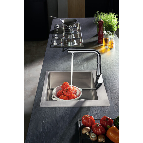 Мойка для кухни Hansgrohe S71 S711-F450 Stainless Steel 43301800 (55x50 см, нержавеющая сталь), фото 3