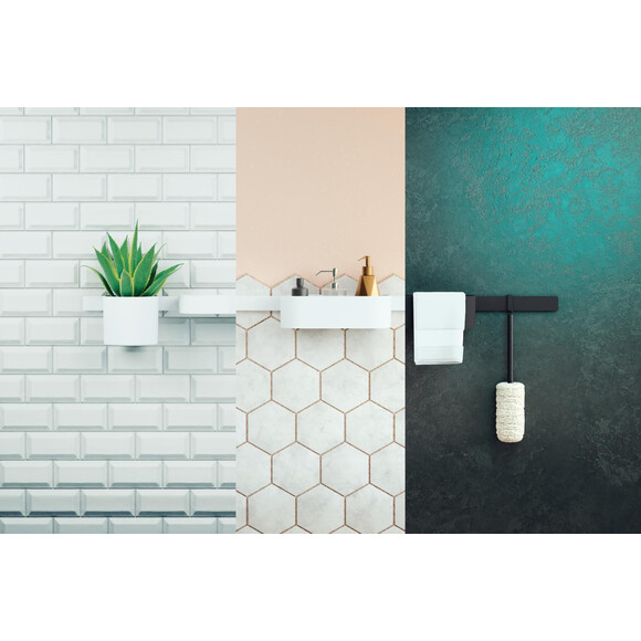 Тримач аксесуарів Hansgrohe WallStoris Matt White 27904700 (70 см, білий матовий), Колір виробника: білий матовий, фото , изображение 3