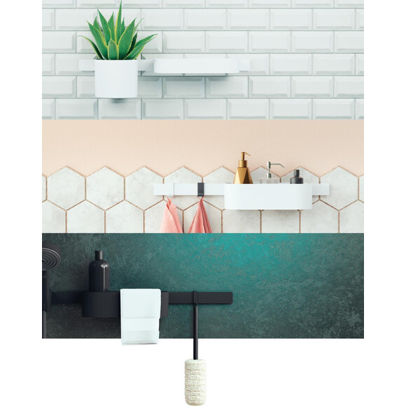 Тримач аксесуарів Hansgrohe WallStoris Matt White 27904700 (70 см, білий матовий), Колір виробника: білий матовий, фото , изображение 4