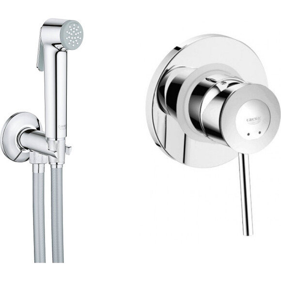 Гігієнічний душ із змішувачем Grohe BauClassic UA2904800S (29048000+26358000), фото 