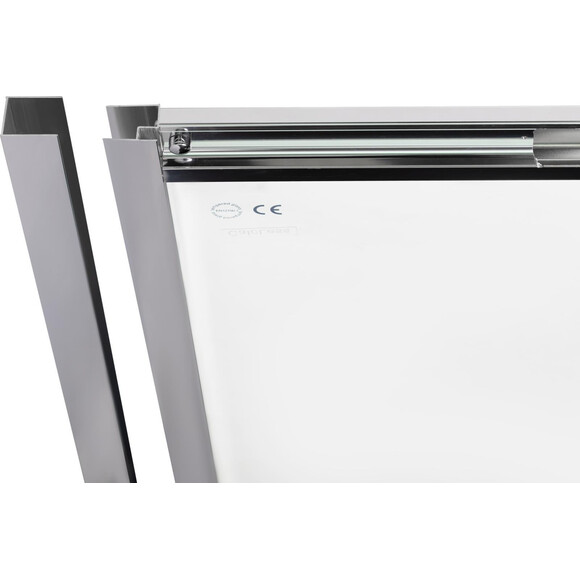 Душові двері Qtap Taurus Chrome TAUCRM20111C6 (108 см, лівостороння, скло прозоре, профіль хром), фото , изображение 7