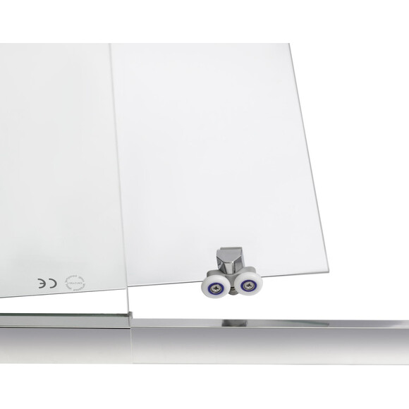 Душові двері Qtap Taurus Chrome TAUCRM20111C6 (108 см, лівостороння, скло прозоре, профіль хром), фото , изображение 6