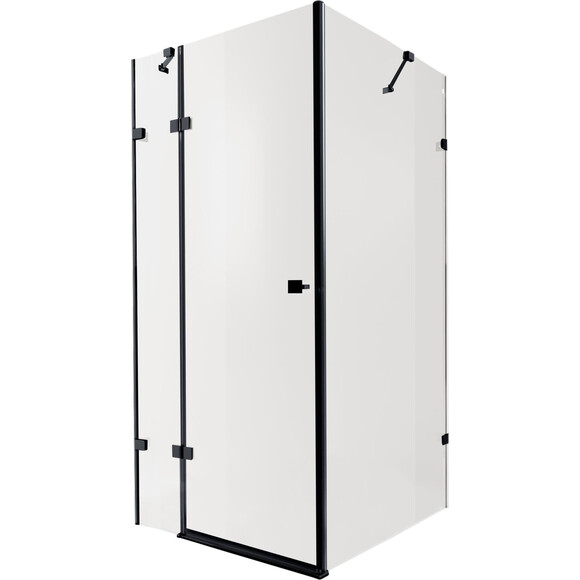 Душевая кабина Qtap Capricorn Black Matt CAPBLA1099SC6 (90x90 см, стекло прозрачное, профиль черный матовый), фото 