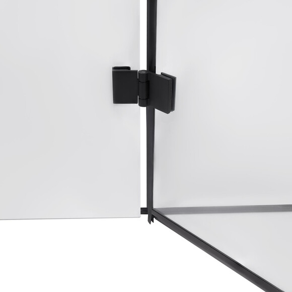 Душевая кабина Qtap Capricorn Black Matt CAPBLA1099SC6 (90x90 см, стекло прозрачное, профиль черный матовый), фото 6
