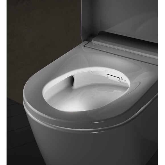 Безобідковий підвісний унітаз-біде Grohe Sensia Pro 36508SH0 (воронкоподібний, з сидінням), фото , изображение 13