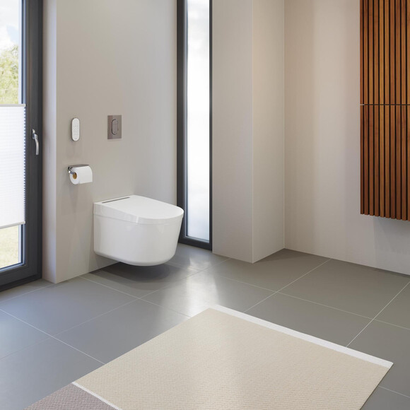 Безобідковий підвісний унітаз-біде Grohe Sensia Pro 36508SH0 (воронкоподібний, з сидінням), фото , изображение 16