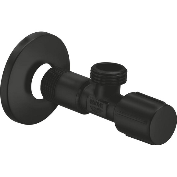 Угловой вентиль 1/2" - 1/2" Grohe 1023422430 (черный матовый), фото 2