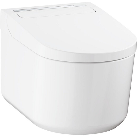Безобідковий підвісний унітаз-біде Grohe Sensia Pro 36508SH0 (воронкоподібний, з сидінням), фото , изображение 3