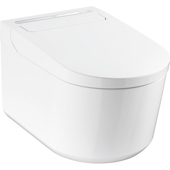 Безобідковий підвісний унітаз-біде Grohe Sensia Pro 36508SH0 (воронкоподібний, з сидінням), фото , изображение 4