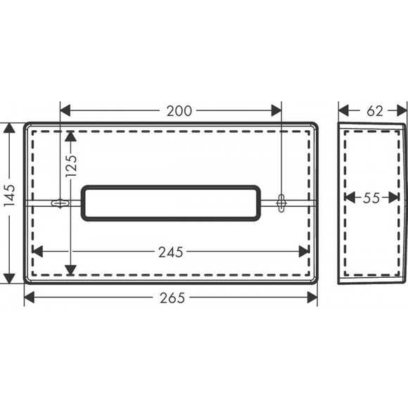 Контейнер для салфеток Hansgrohe AddStoris Matt White 41774700 (белый матовый), Цвет производителя: белый матовый, фото 2