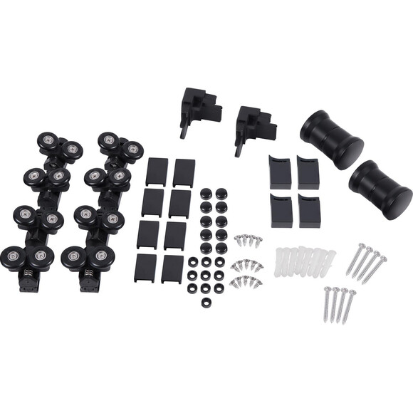 Душевая кабина Qtap Pisces Black Matt PISBLA1079SC5 (90x90 см, стекло прозрачное, профиль черный матовый), Доступные размеры: 90 x 90, Цвет производителя: черный матовый, фото 7