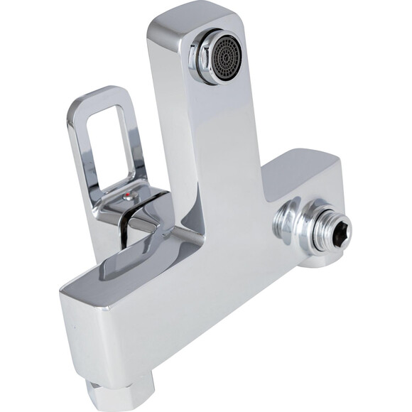 Змішувач для ванни Lidz Wawel 006 Chrome LDWAW006CRM45388 (хром, з лійкою та шлангом), Колір виробника: хром, фото , изображение 3