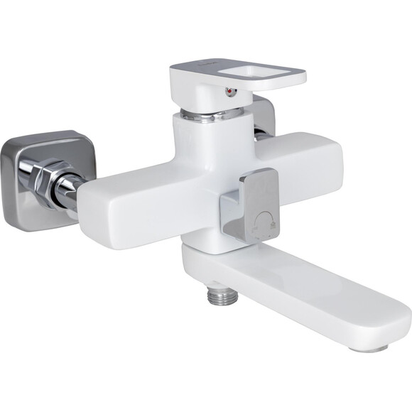 Душевая система Lidz Wawel 1030 White/Chrome LDWAW1030WHI45401 (белая/хром, с изливом), Цвет производителя: белый, хром, фото 3