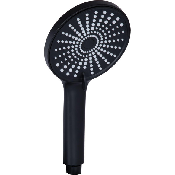 Змішувач для ванни Qtap Jay Black Matt QTJAY260BLM45548 (чорний матовий, з лійкою та шлангом), Колір виробника: чорний матовий, фото , изображение 6