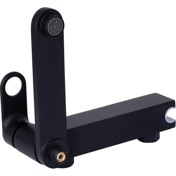 Змішувач для ванни Qtap Jay Black Matt QTJAY260BLM45548 (чорний матовий, з лійкою та шлангом), Колір виробника: чорний матовий, фото , изображение 5