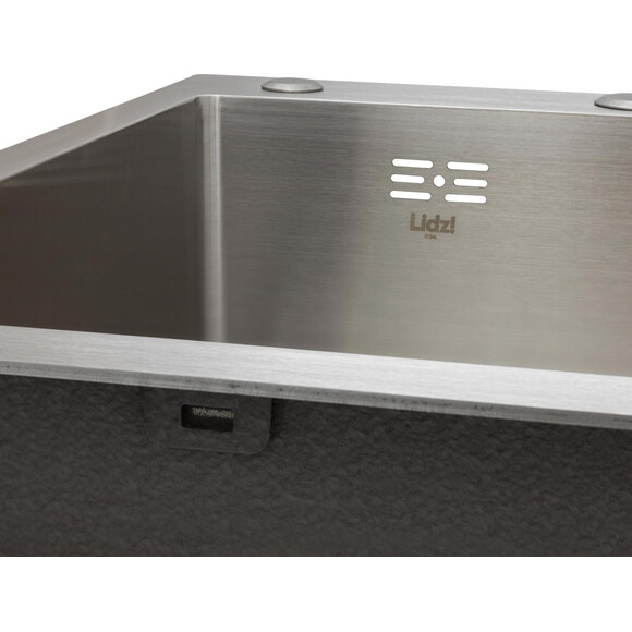 Мийка для кухні Lidz Handmade H7849R Brushed Steel LDH7849BRUR45591 (78x49 см, брошована сталь, 3.0/1.0 мм, з сифоном і дозатором), Доступні розміри: 78 x 49 R, Колір виробника: брашована нержавіюча сталь, фото , изображение 3