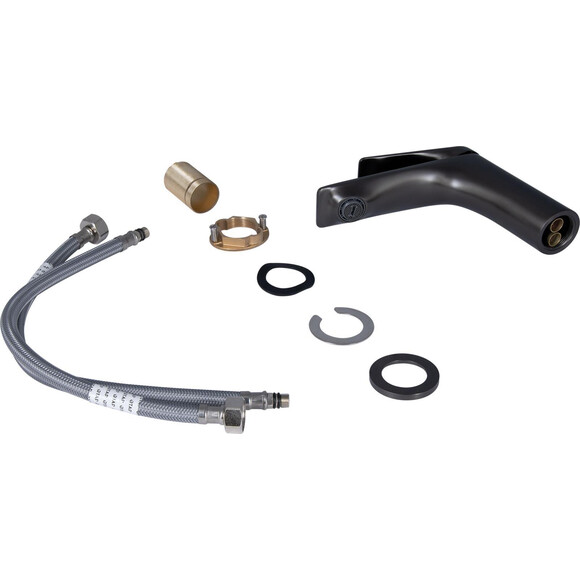 Смеситель для умывальника Qtap Vlasta New Gunmetal Black QTVLA270GMB45641 (черный металлик), Цвет производителя: черный металлик, фото 3