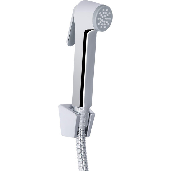 Смеситель для умывальника Qtap Grand Chrome/White QTGRA272CRW45671 (хром/белый, с гигиеническим душем), фото 3