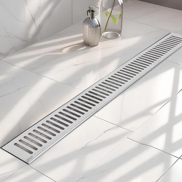 Душовий трап Qtap Taurus FA700 QTTAUFA700 (70 см, полірована нержавійка), Колір виробника: нержавіюча сталь, Доступні розміри: 70, фото , изображение 2