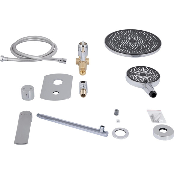 Душова система Qtap Slavonice Chrome QTSLA113CRM45898 (хром, прихованого монтажу), Колір виробника: хром, фото , изображение 9