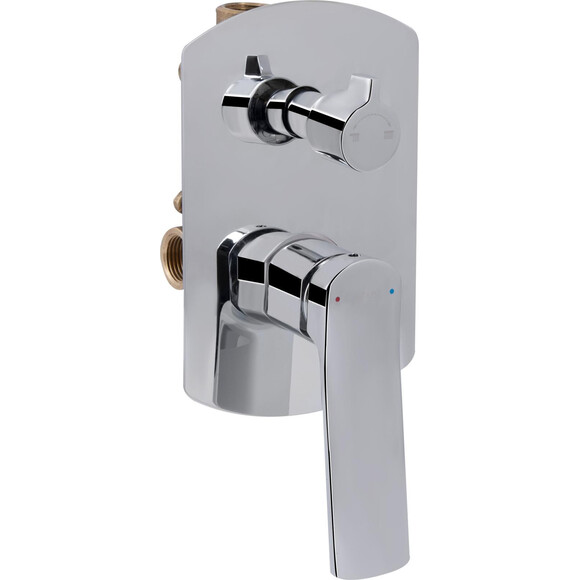 Душова система Qtap Slavonice Chrome QTSLA113CRM45898 (хром, прихованого монтажу), Колір виробника: хром, фото , изображение 2