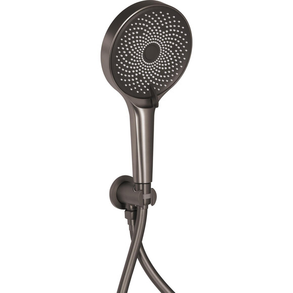 Душова система Qtap Slavonice Gunmetal Black QTSLA113GMB45899 (чорний металік, прихованого монтажу), Колір виробника: чорний металік, фото , изображение 2