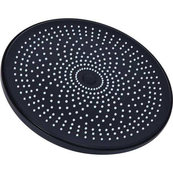 Душевая система Qtap Slavonice Black Matt QTSLA111BLM45906 (черная матовая, с изливом, каскад), Цвет производителя: черный матовый, фото 6